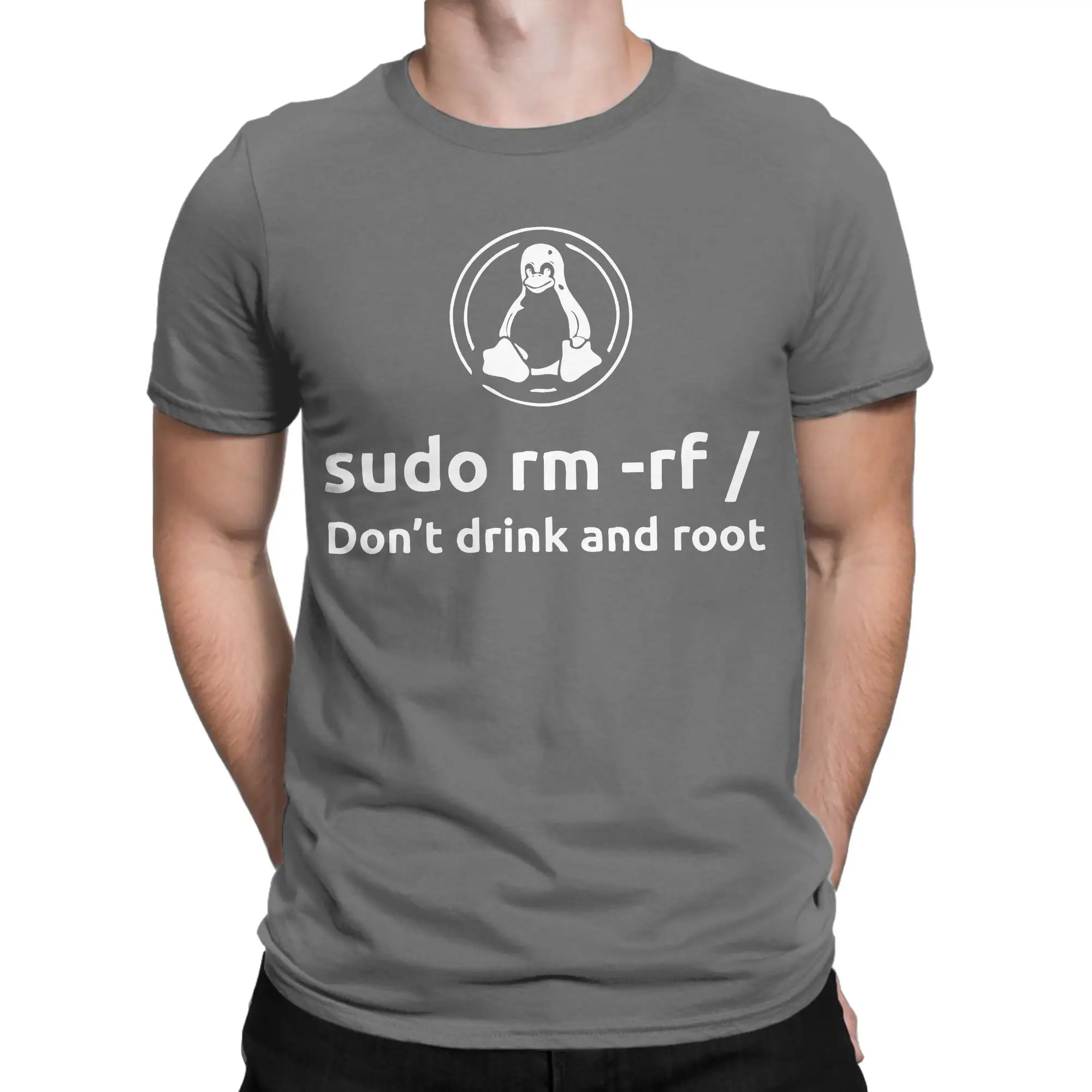 Programmer Programming Coding Coder T Shirt Men Cotton Clothing Funny Linux Root Sudo Round Neck Short Sleeve