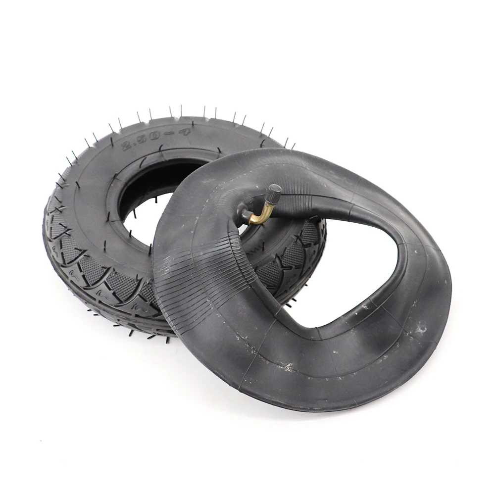 Size 2.50-4 Tire Inner Tube 60/100-4 Tyre Out Tire for Gas & Electric Scooter Bike Metal Valve TR87 Scooter Wheelchair Wheel