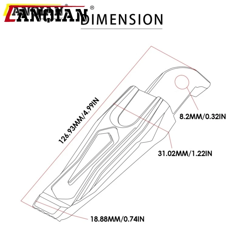 TMAX560 Folding Rearset Foot Peg For YAMAHA Tech max tmax 560 2020 2021 2022 2023 Motorcycle Aluminum Rear Passanger Footpegs