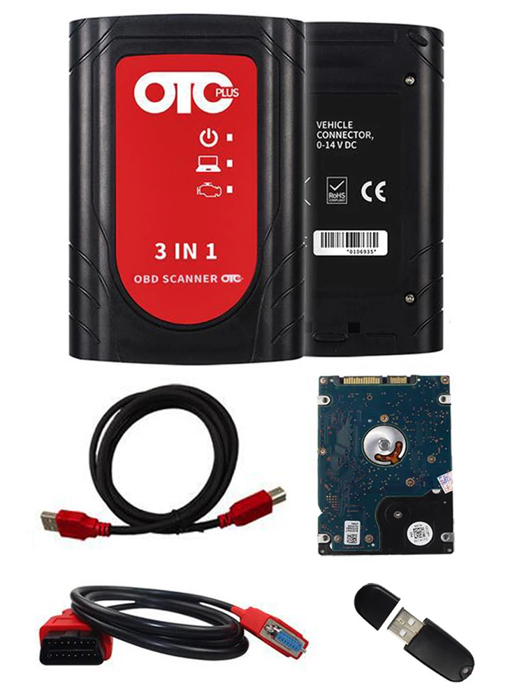 OTC Plus 3 Pin 1 Diagnostic tool V18.00.008 Global Techstream GTS OTC VIM OBD Scanner OTC Scanner For ToyotaT3 update it2