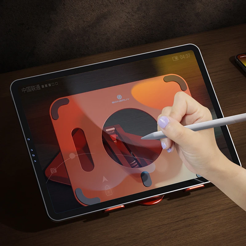 Tablet suporte de alumínio portátil ajustável suporte de mesa para ipad pro 12.9 ar mini xiaomi mipad samsung digital desenho tablet