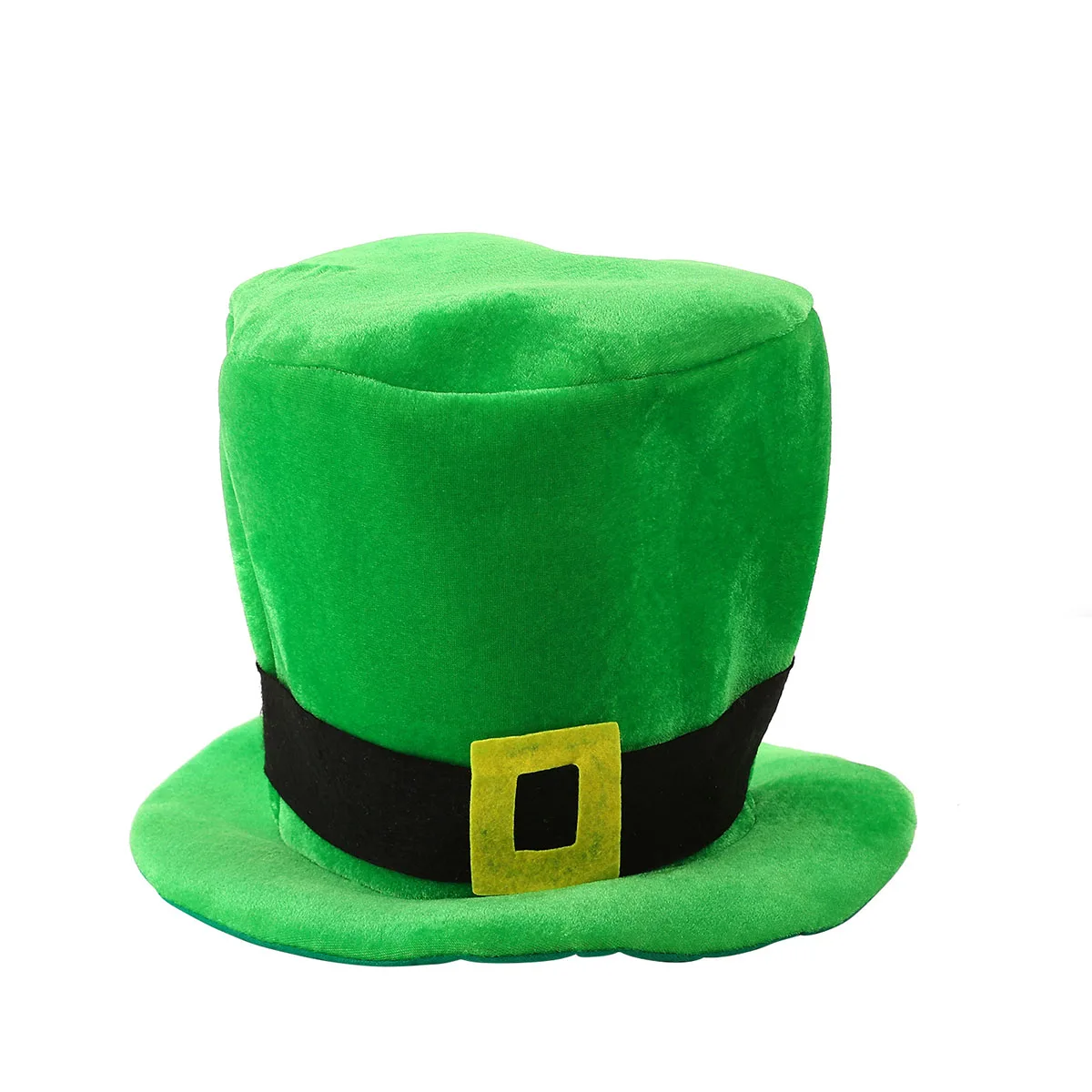 Nieuwe St. Patrick's Day-hoed voor een feestelijke gelegenheid – een Ierse groene hoed met een klavermotief, bedrukt met een digitale print.