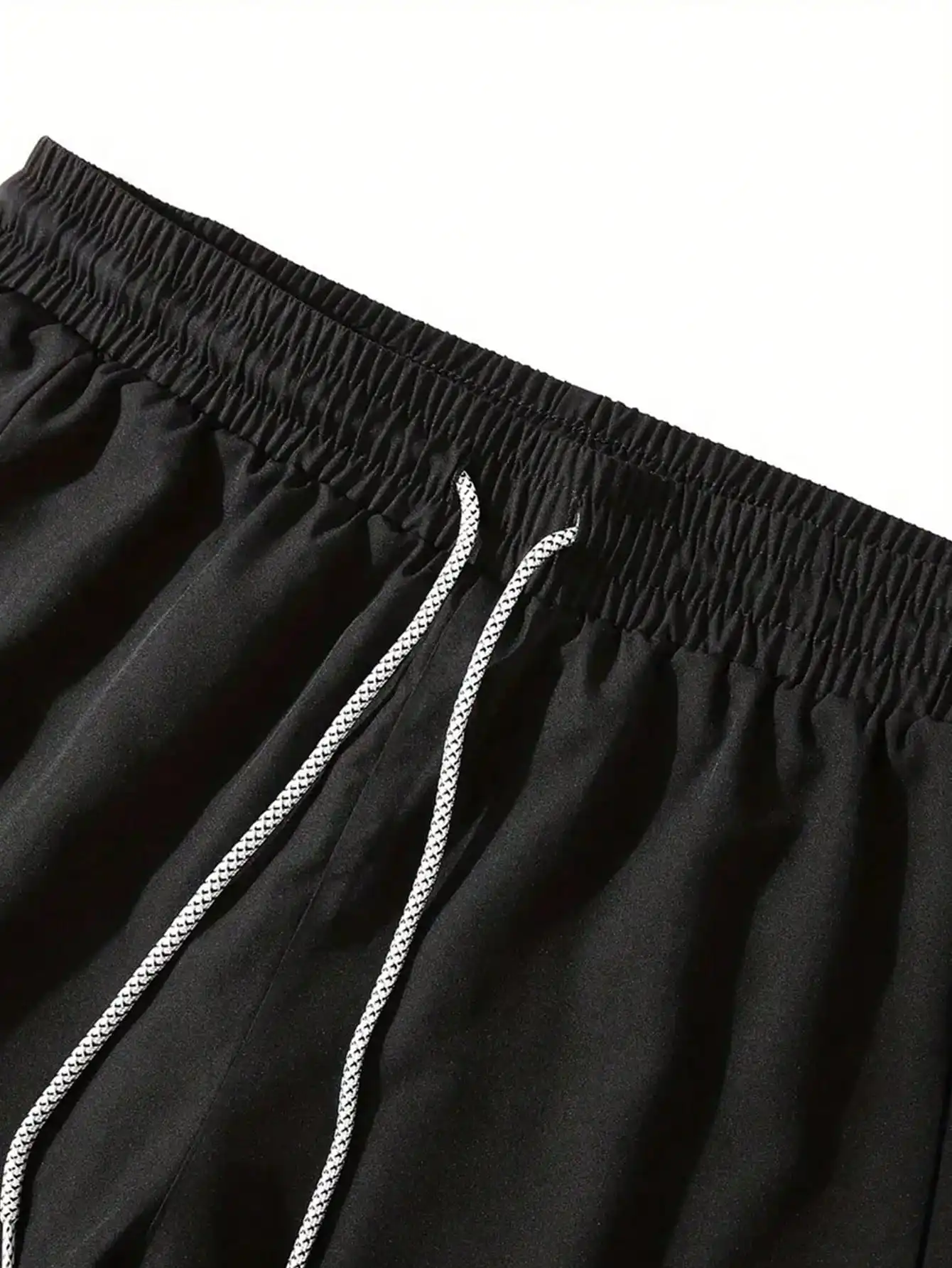 

Мужские быстросохнущие дышащие спортивные шорты для фитнеса и бега, черные, летние