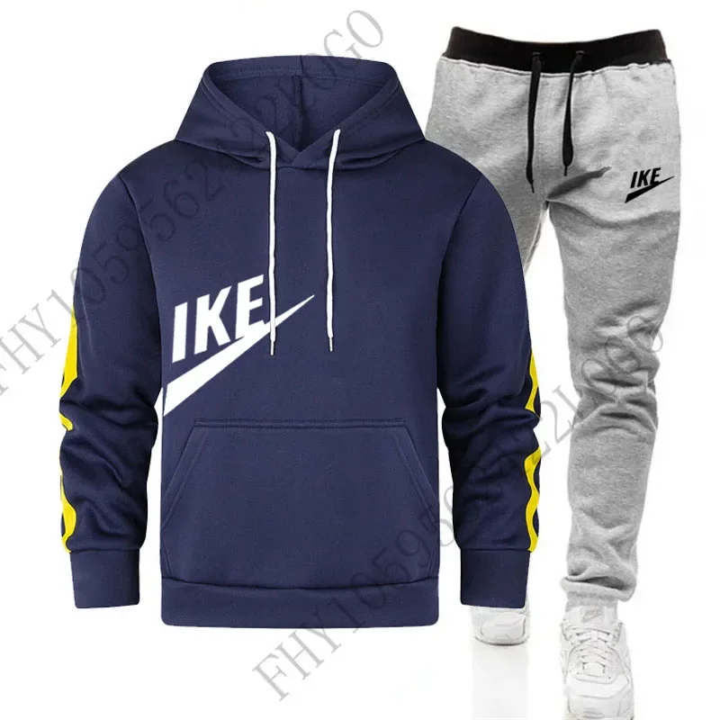 Modische Herren-Sportbekleidung, neuer Outdoor-Jogging-Hoodie für Herbst und Winter + Jogginghose, 2er-Set, Freizeitanzüge für Herren und Damen