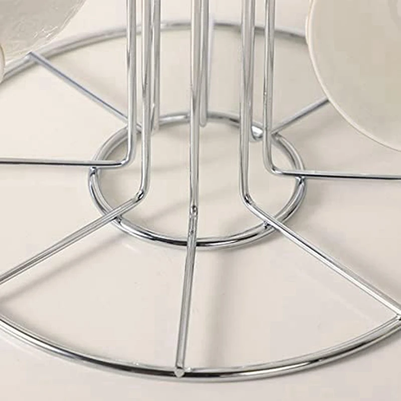 

Cup Drying Rack With 8 Hooks Drainer Mug Tree Mug Organizer For Home Desktop, Easy To Use Fine Workmanship