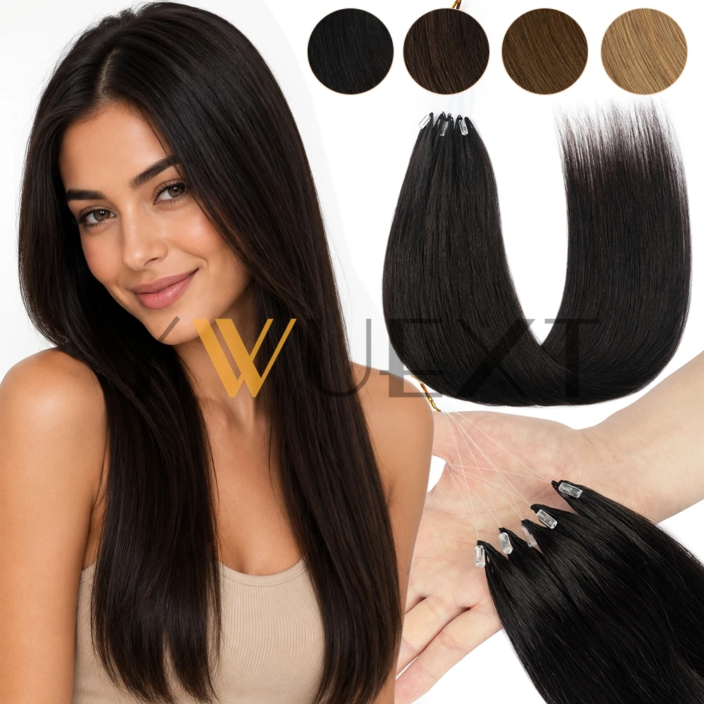 30G Feather Weft Real Human Hair Extensions Invisible Easy Install Daily Wear 12