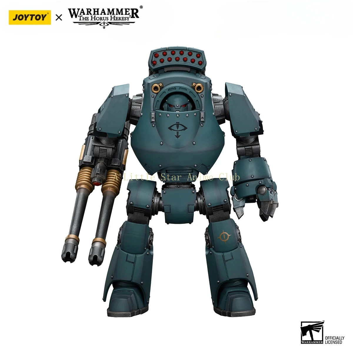 Original JOYTOY Warhammer 40000 1/18 Movable Mecha Sons of Horus Contemptor Dreadnought Mecha Gravity Autocannon Model