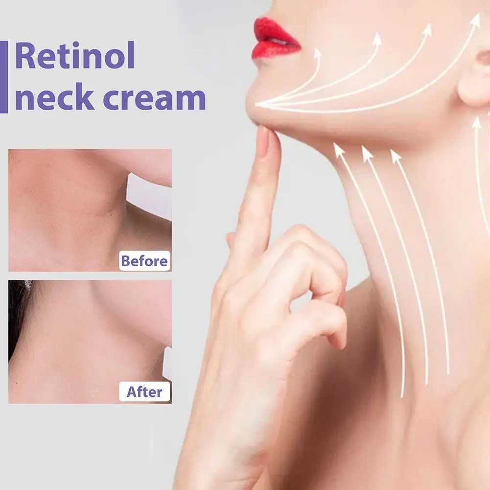 Crema antiarrugas de Retinol para el cuello, reafirmante, antienvejecimiento, hidratante, blanqueamiento, cuidado, realce, desvanecimiento fino, piel suave, L9y0, 40g