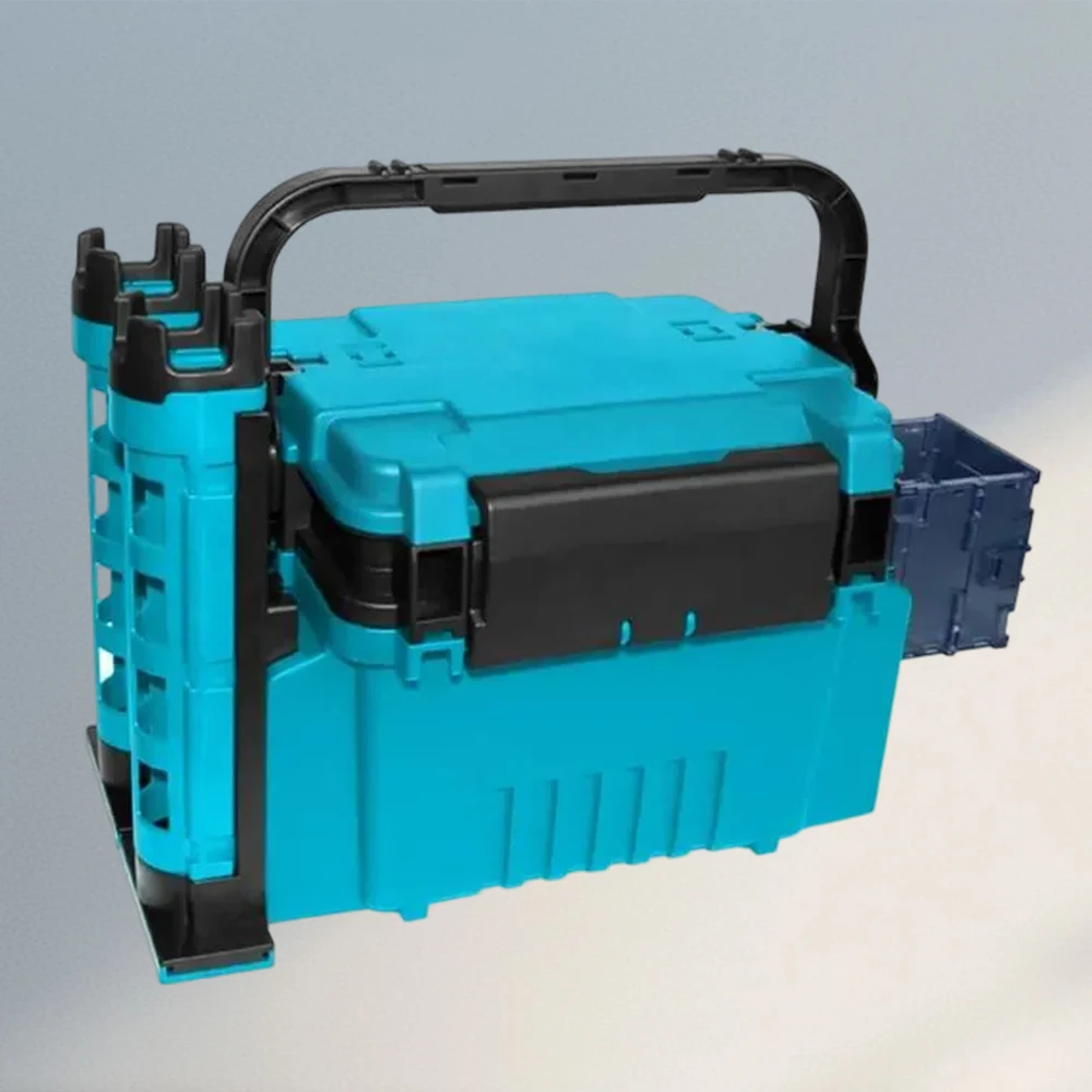 

Travel Fishing Case Box Storage Box with Bottle Holder and Rod Stands Tubes Soft Angling Tackle Kits Gear Box