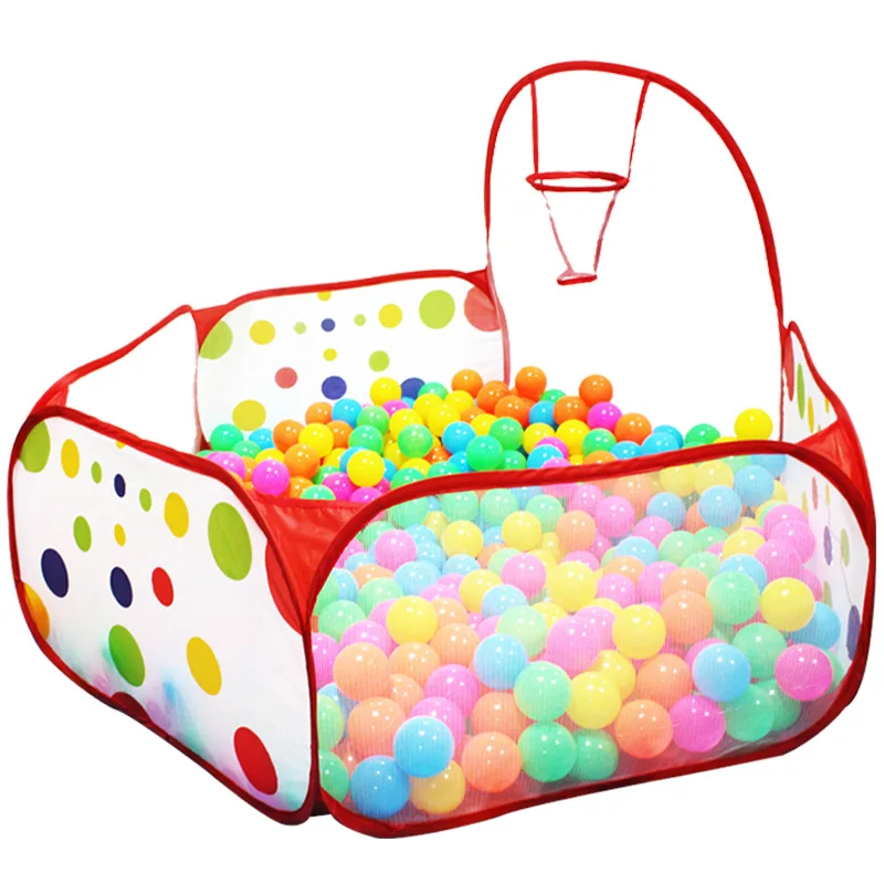 Parque infantil de 1,5 M/1,2 M/0,9 M para niños, piscina de bolas para bebés con cesta, tienda de juegos, piscina de bolas oceánica, juguetes de interior portátiles para niñas