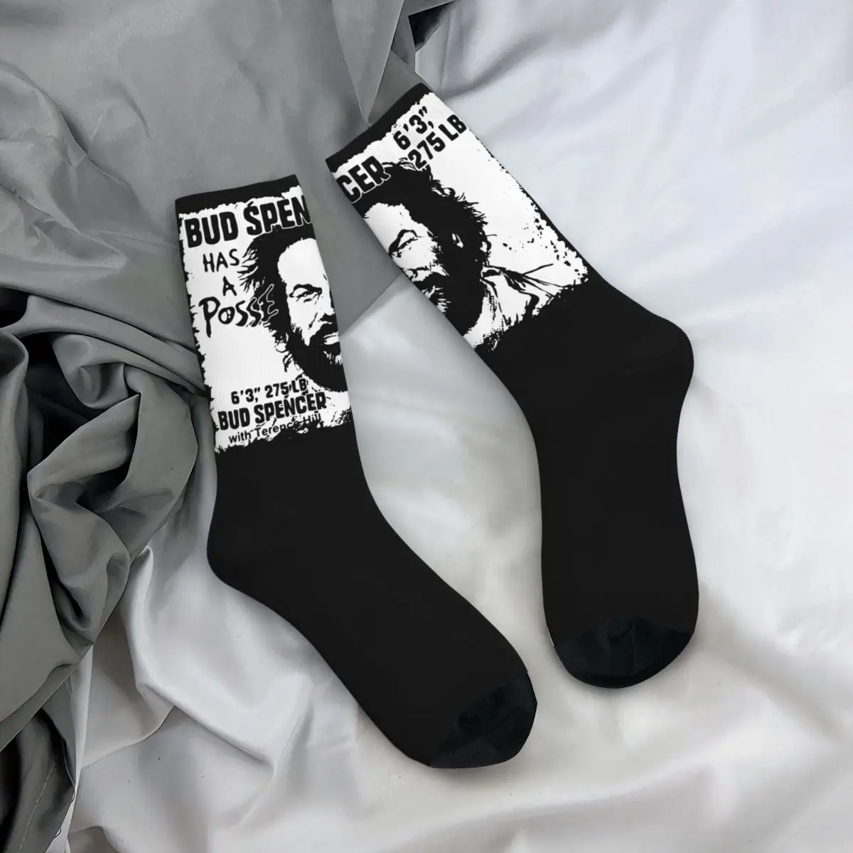 Bud Spencer Socks Men Women Polyester Fashion Socks Harajuku Spring Summer Autumn Winter Middle Tube Socks Gifts