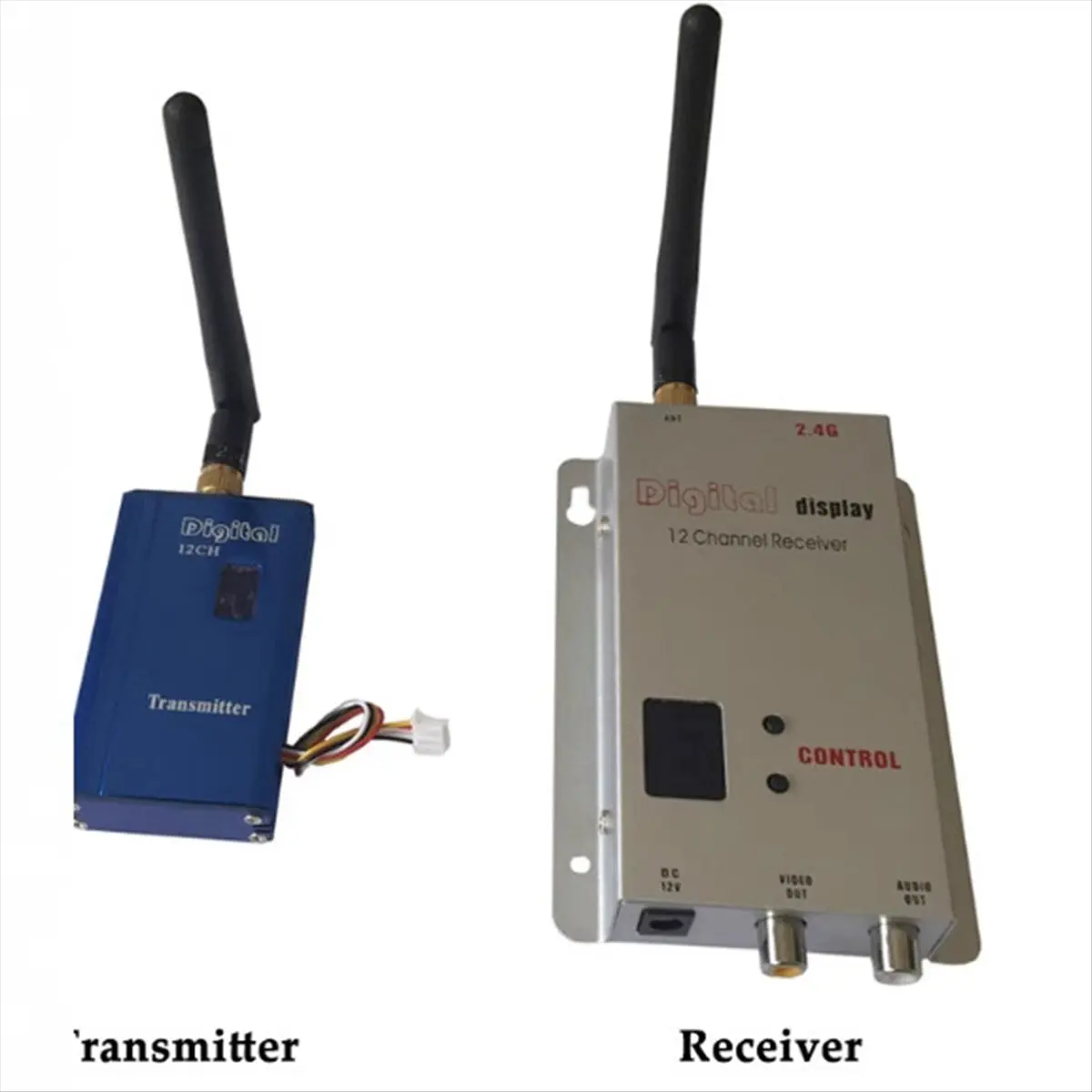 Top Sale 2.4G 1W FPV VTX+VRX 12CH FPV Audio Video Receiver Transmitter for FPV Long Range Drone Airplane Quadcopter