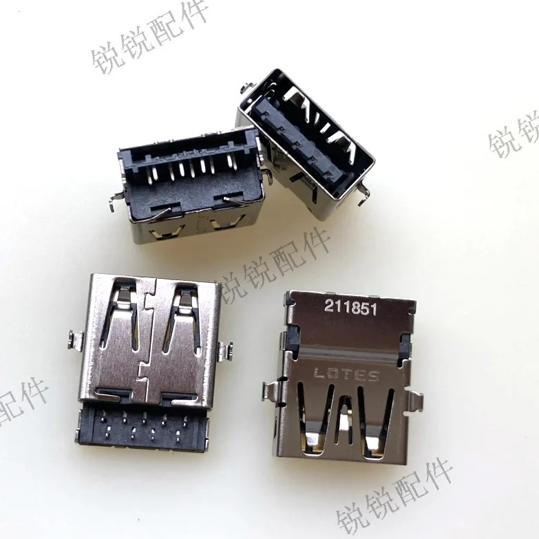 For LOTES USB3.0 female seat 9P sink plate, data port connector, computer interface, power socket