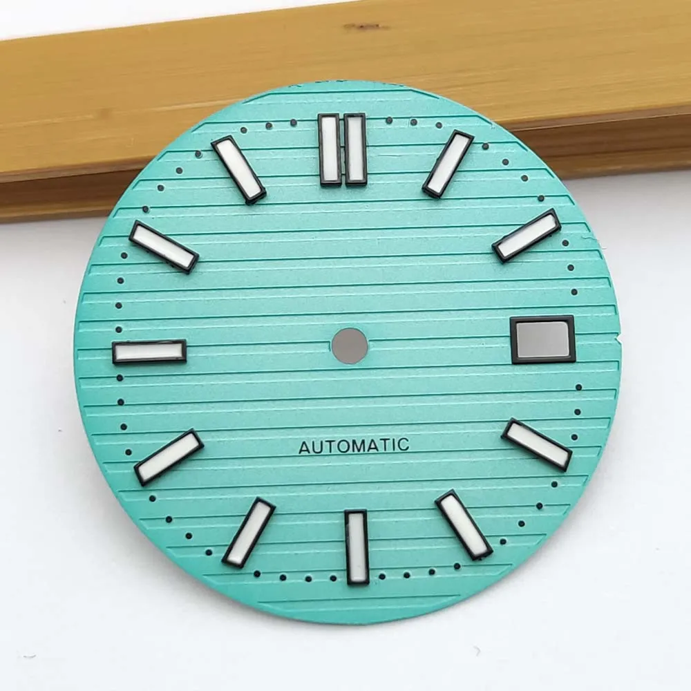 إكسسوارات ساعة الاتصال الهاتفي للرجال ، قرص معقم للحركة ، علامات ساعة ماسية ، NH35 ، من من من من من من من من من من ؟