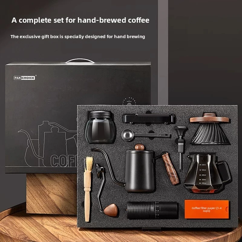

Hand-brewed coffee set, hand-brewed coffee pot, filter cup, sharing pot, coffee grinder set, coffee utensils, gift souvenir