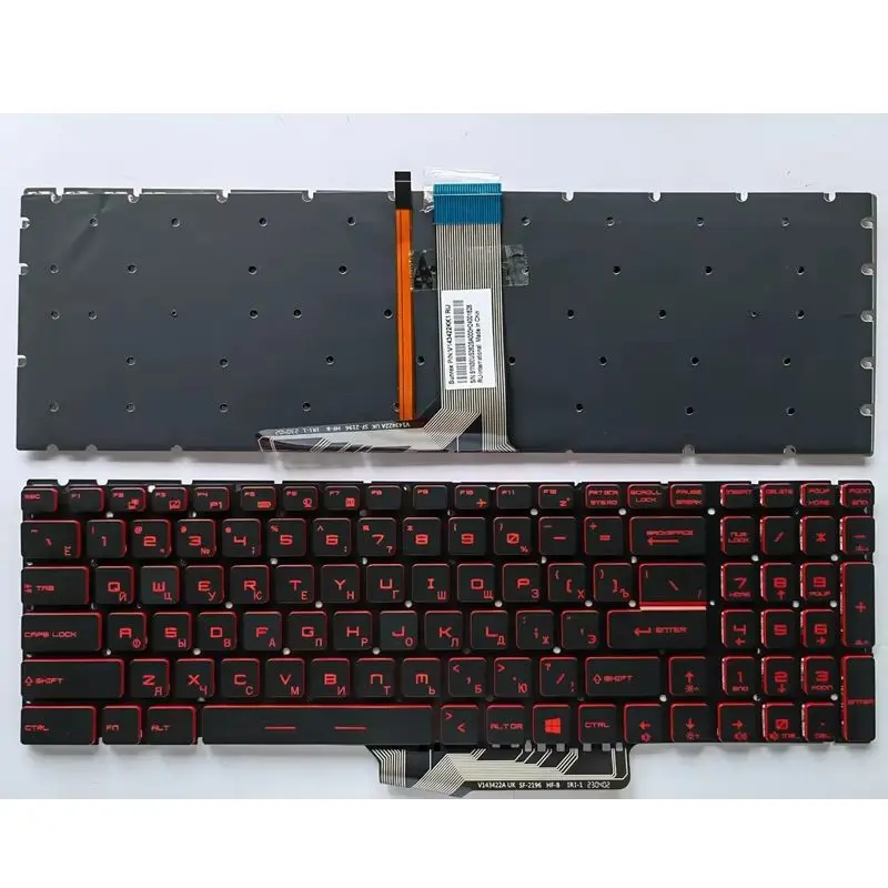 Teclado para ordenador portátil estadounidense para MSI MS-16J1
