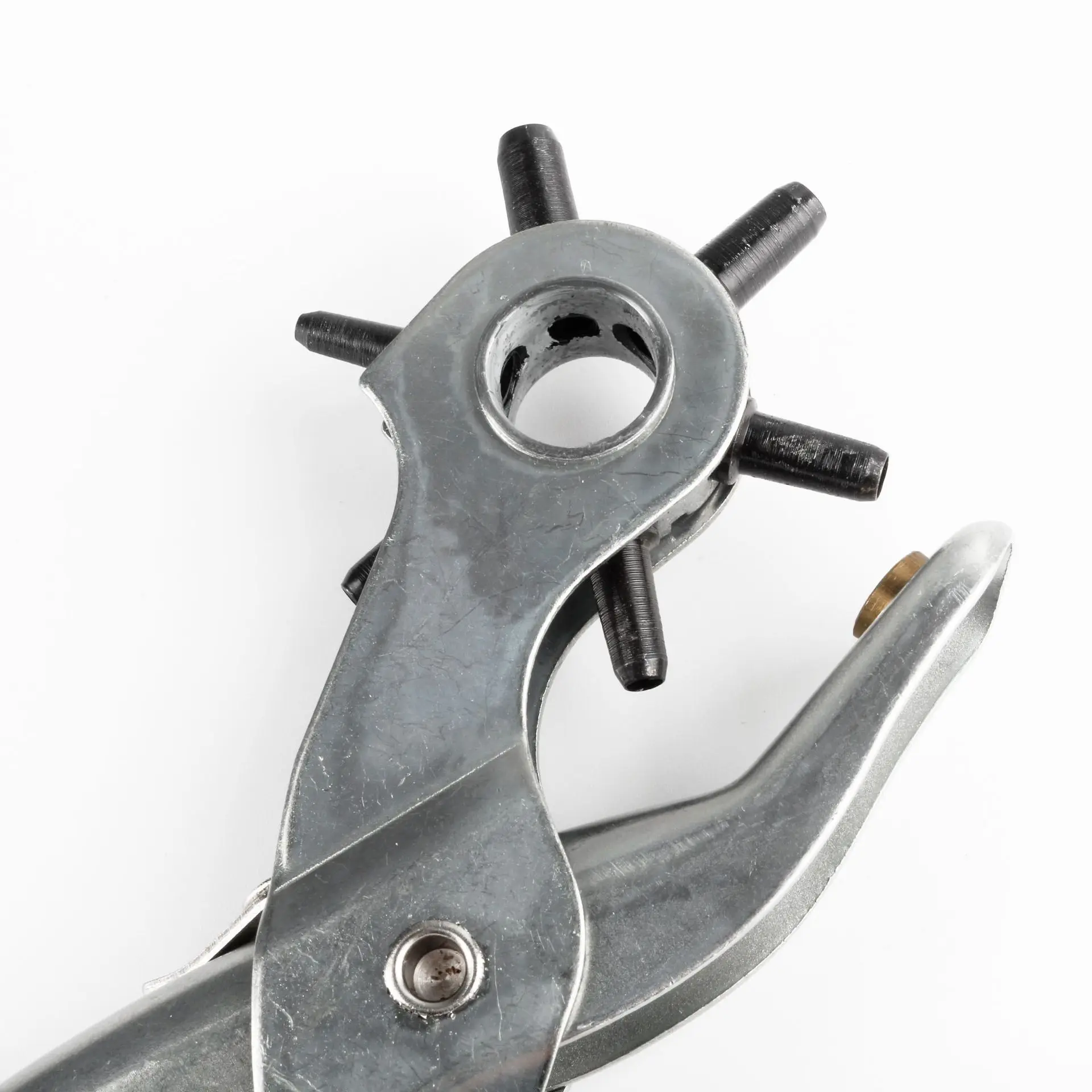 Tang Pelubang Sabuk Multifungsi Tang Pelubang Kertas Kulit Sabuk Oval Datar Bulat