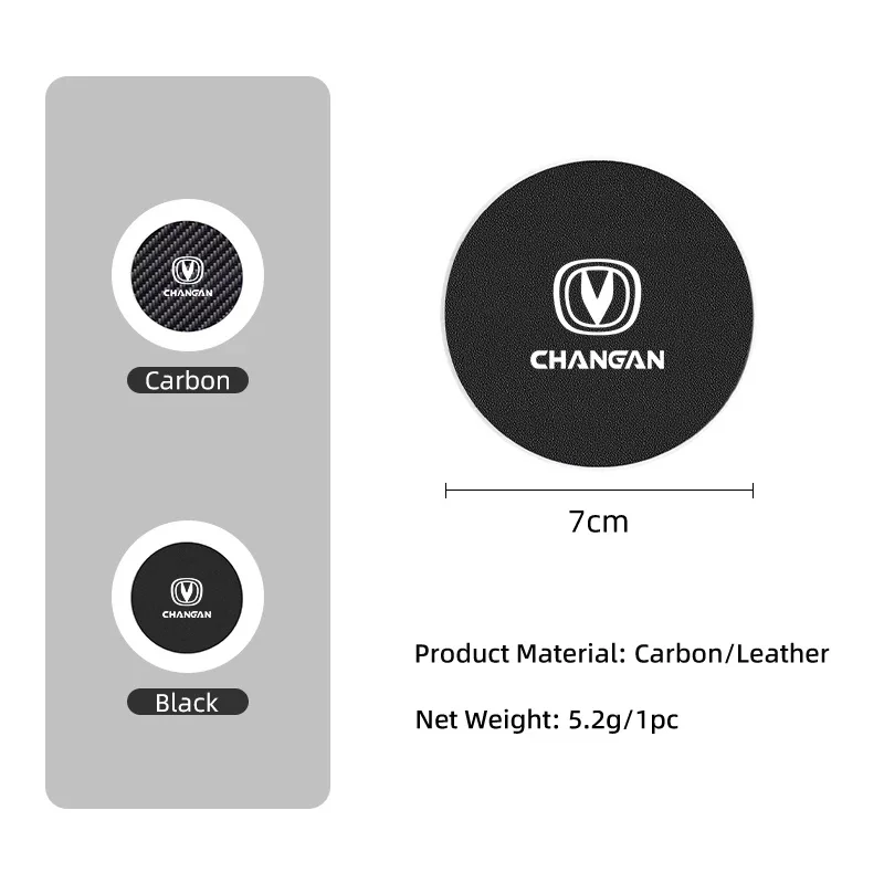 Fit Changan CS55 PLUS CS75 PLUS CS35 ALSVIN S07 S05 PLUS MAX UNI‑V 2Pcs Waterproof Easy Clean Cup Holder Pad Accessories