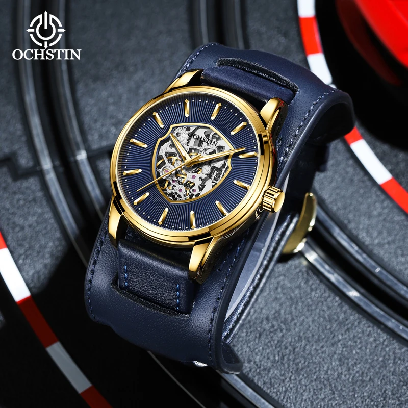 

OCHSTIN Master Series Personalized Minimalist Skeleton Mechanical Movement Waterproof Watch Men's Mechanical Watches