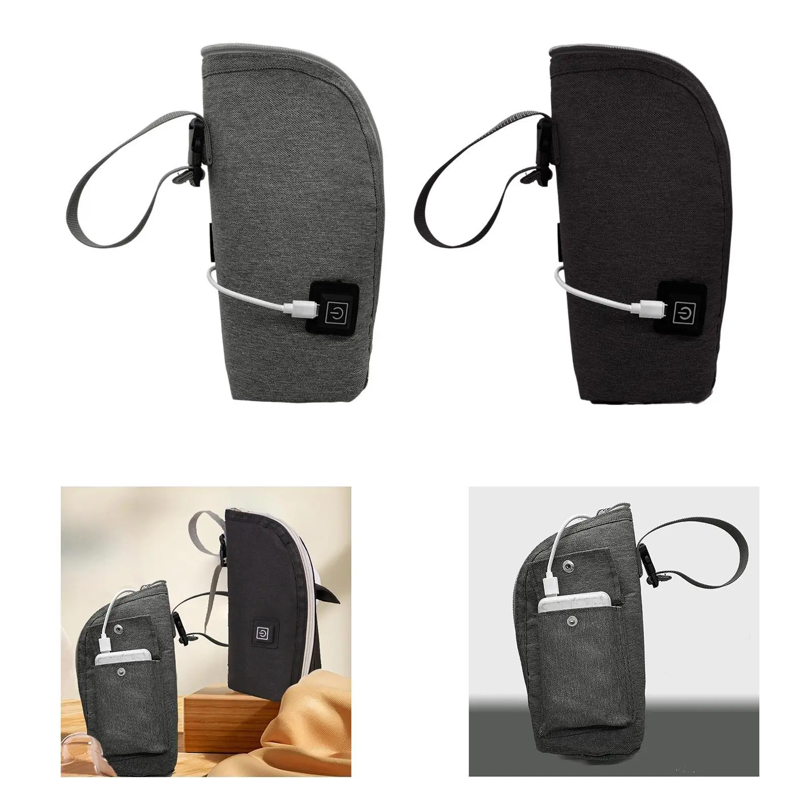 Sac de biberon pour bébé, chauffe-biberon USB pour la maison et l'intérieur de la voiture