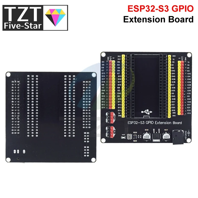 Cartes d'extension GPIO ESP32-S3, 44 broches, broches IO numériques, alimenté par DC, carte de développement ESP32 S3 IOT pour Arduino IDE, 1/3 pièces