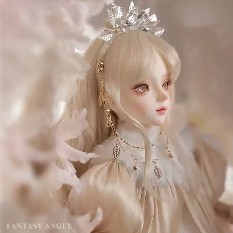 

BJD Doll Yican 1/4 Cai Body Resin Doll Of Queen of Flowers Wearing Corolla And Champagne-Colored Gauze Gown Gift Toys
