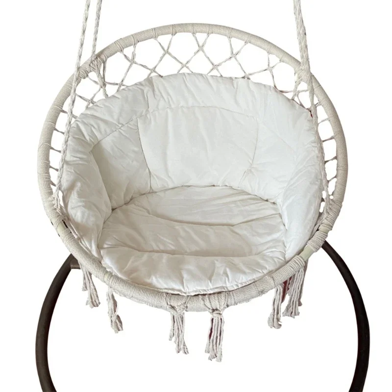 Hanging Yoga Swing Cushion Macrame Seat With Tassels Sofa Pads For Hammock Chair Cushions