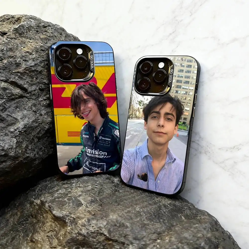 

Aidan Gallagher Phone Case For iPhone 17,16,15,14,13,12,11 Plus,Pro Max,XS,Colored Silver Plated Inside Cover