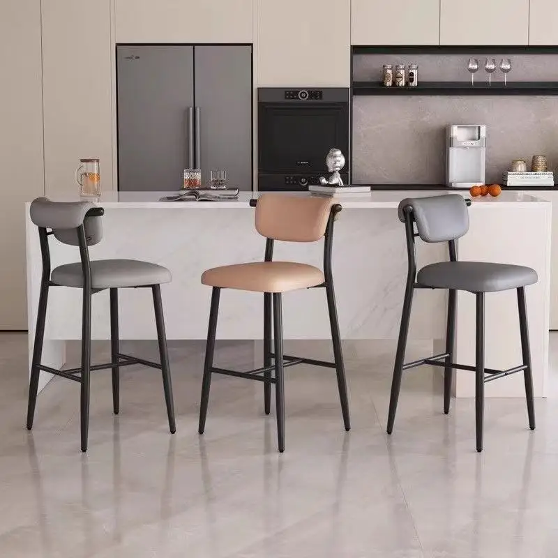 Kursi Bar Desain Nordik Minimalis Estetis Nyaman Mewah Kursi Bar Barber Santai Kursi Rias Trendy Furnitur
