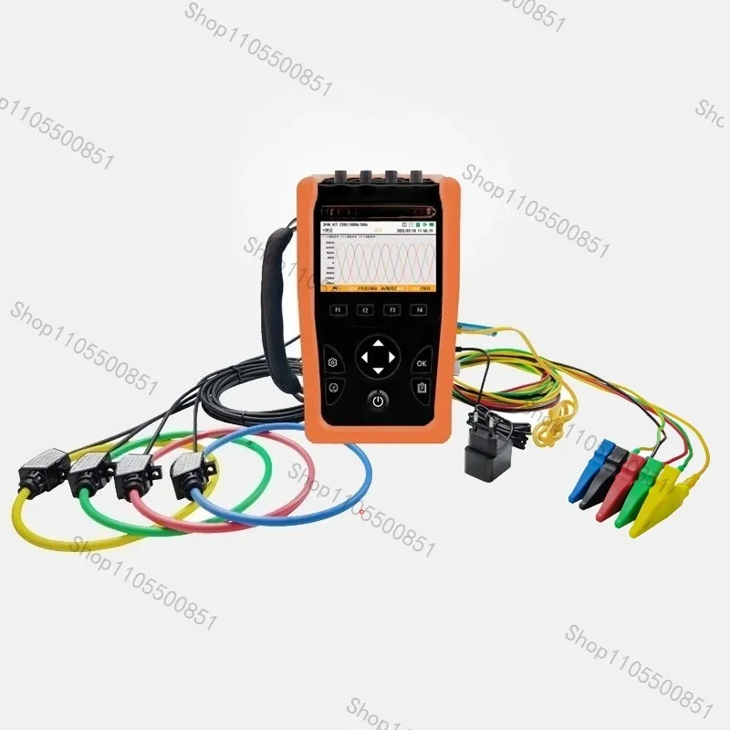 power quality analyzer industrial handheld three-phase power harmonic energy consumption monitoring waveform recording