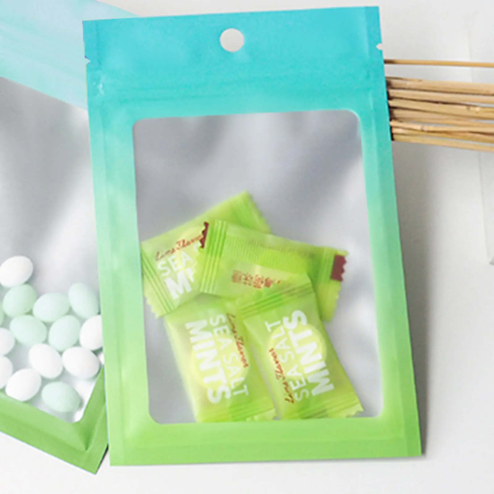 

100Pcs Reusable Self Sealing Bags Jewelry Storage Multipurpose Compact Portable Small Household Sealing Pouches