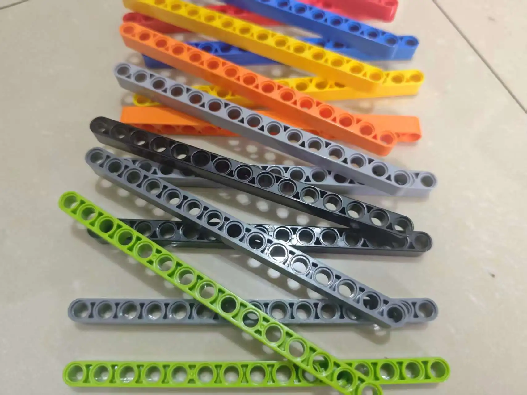 Bouwstenen Technische DIY Liftarm Dikke 1x15 Gat Arm Bricks Compatibel MOC Onderdelen Educatief 64871 32278 Monteer deeltjes