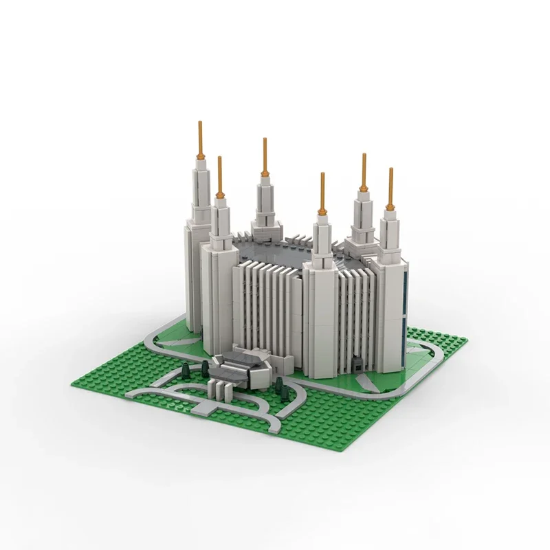 Exquisite New Product MOC Building Blocks Washington D.C. Temple Technology Modular Children's Toy Gift DIY Assembly Set！