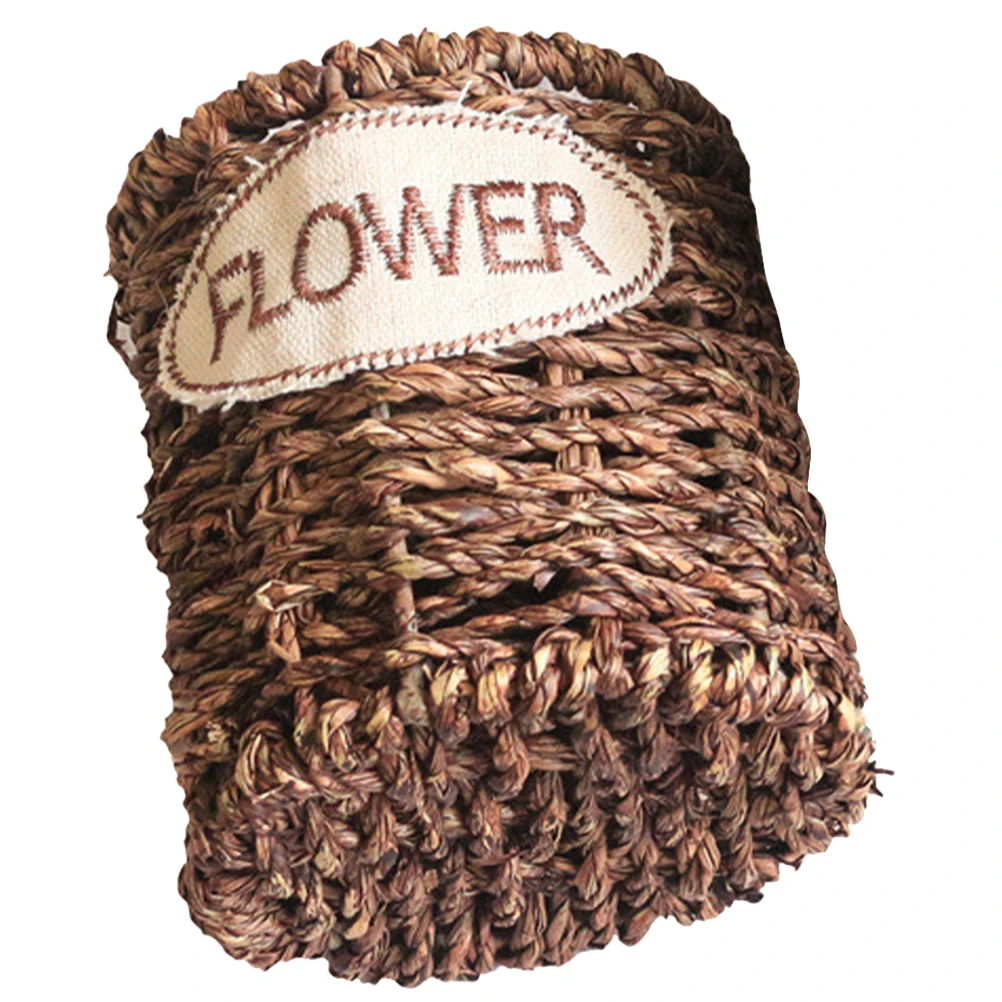 

Handmade Woven Pen Holder Desktop Organizer Storage Bucket For Pens Makeup Brushes Office Home Wicker Container Pencil Cup