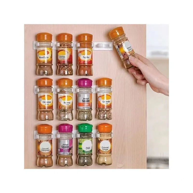 YWDZ-150PCS Spice Clips Spice Gripper Clips Strips Cabinet Holder Spice Organizer Pantry And Inside Cabinet Organization