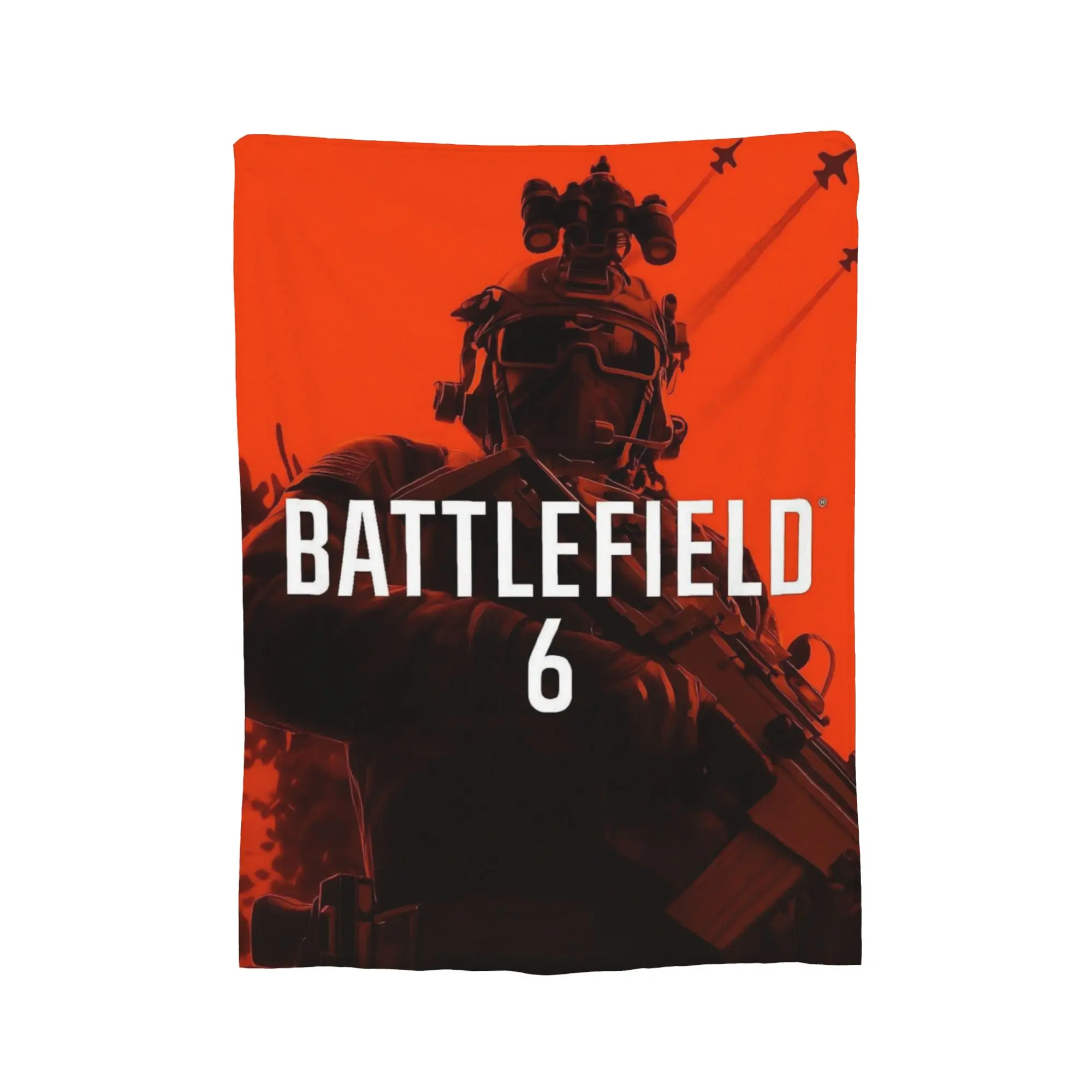 بطانية Battlefield 6 المضحكة للألعاب بمقاسات متعددة، بطانيات ناعمة وخفيفة الوزن لأريكة الأريكة والسرير