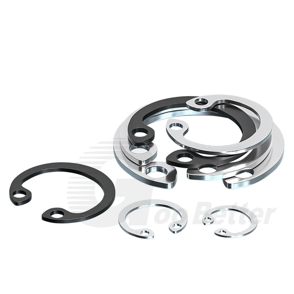 C-clip Circlips Washers M6 M7 M8 M9 M10 M11 M12 M13-M90 Elastic Retaining Ring Clip Snap Ring C Type Circlip for Bearing Shaft