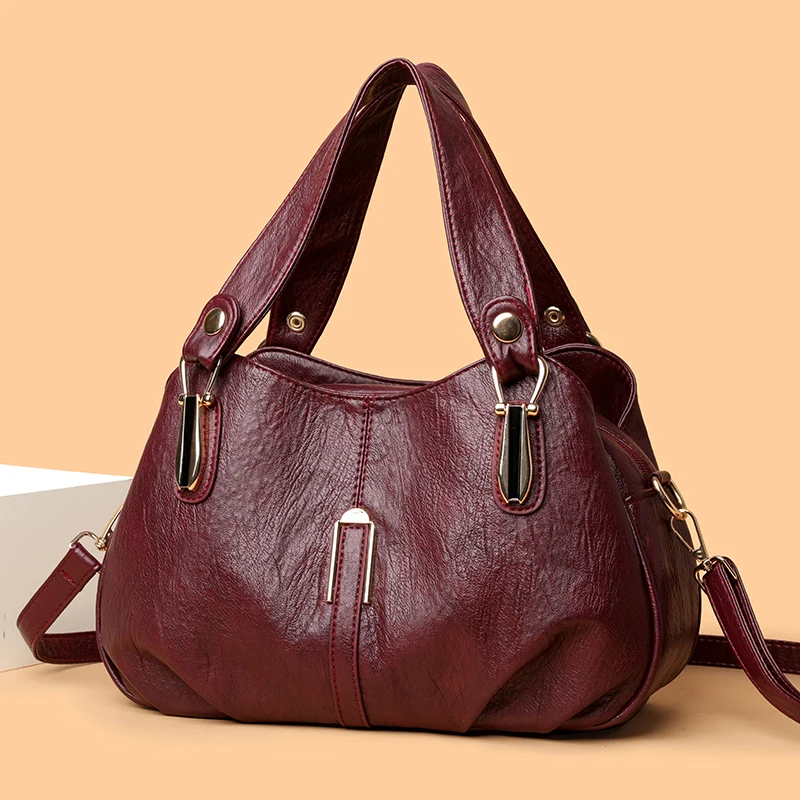 

Genuine Brand Leather Women Handbag Luxury Designer Shoulder Crossbody Bags Ladies Purse Messenger Tote Bag Female Commuting Bag