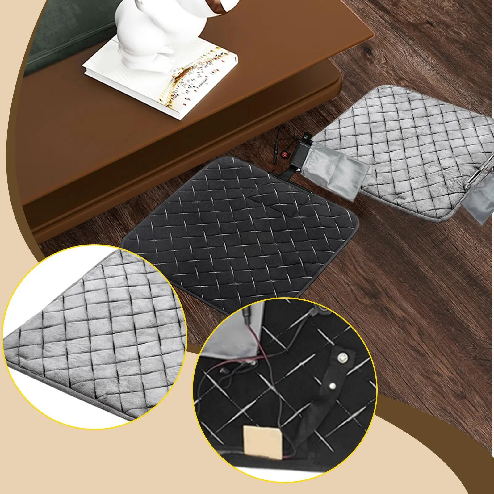 

USB-грелка-подушка: портативный электрический обогреватель с регулировкой температуры для офисного кресла, дома, кемпинга, стадиона, мероприятий