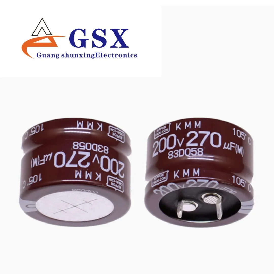 270UF 200V imported aluminum electrolytic capacitor 200v270uf 30 * 20 Japanese Black Diamond KMM 105 degrees