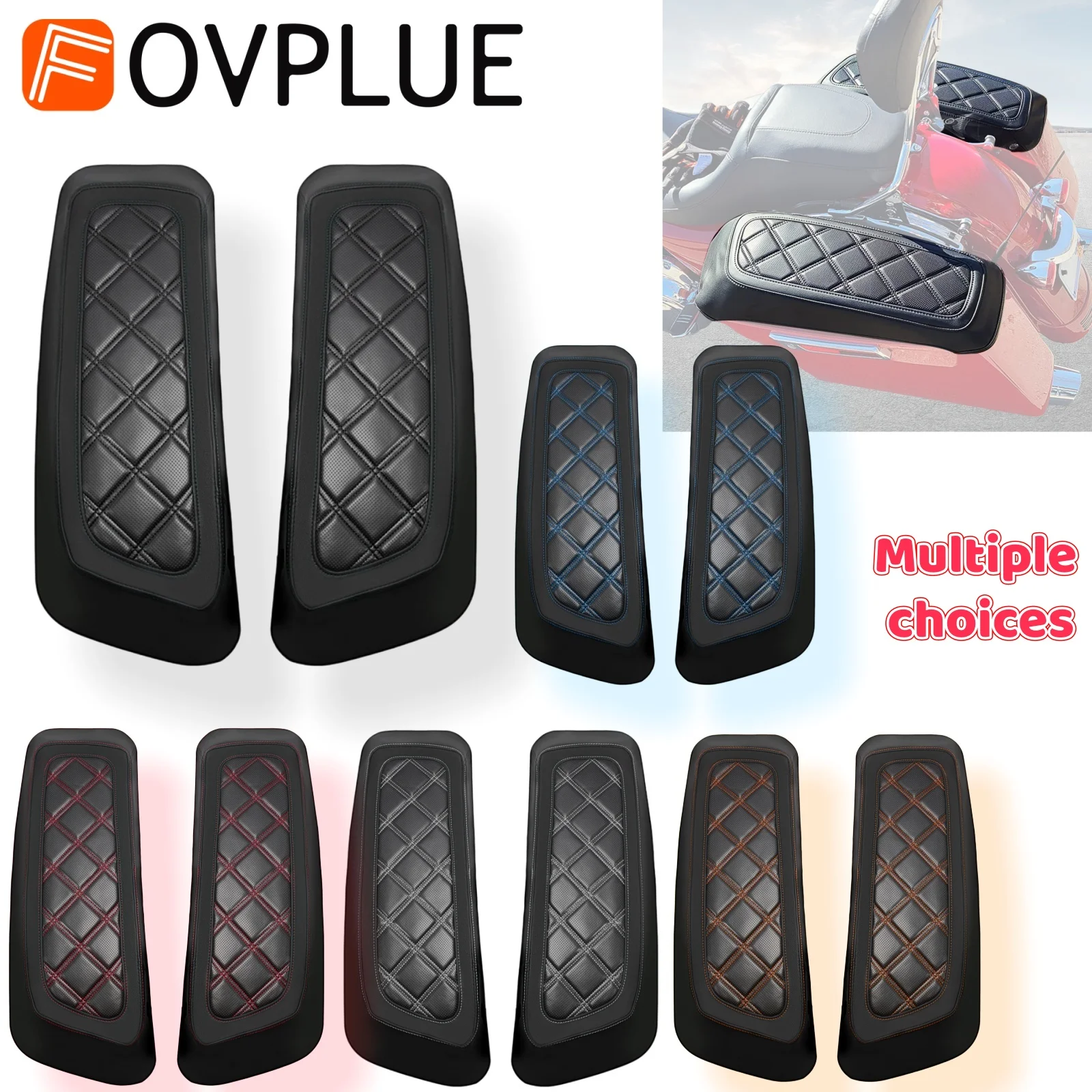 

Крышка боковой коробки для мотоцикла, жесткая седельная сумка, крышки для Harley Touring CVO Road King Road Glide Electra Street Glide 2014-2025