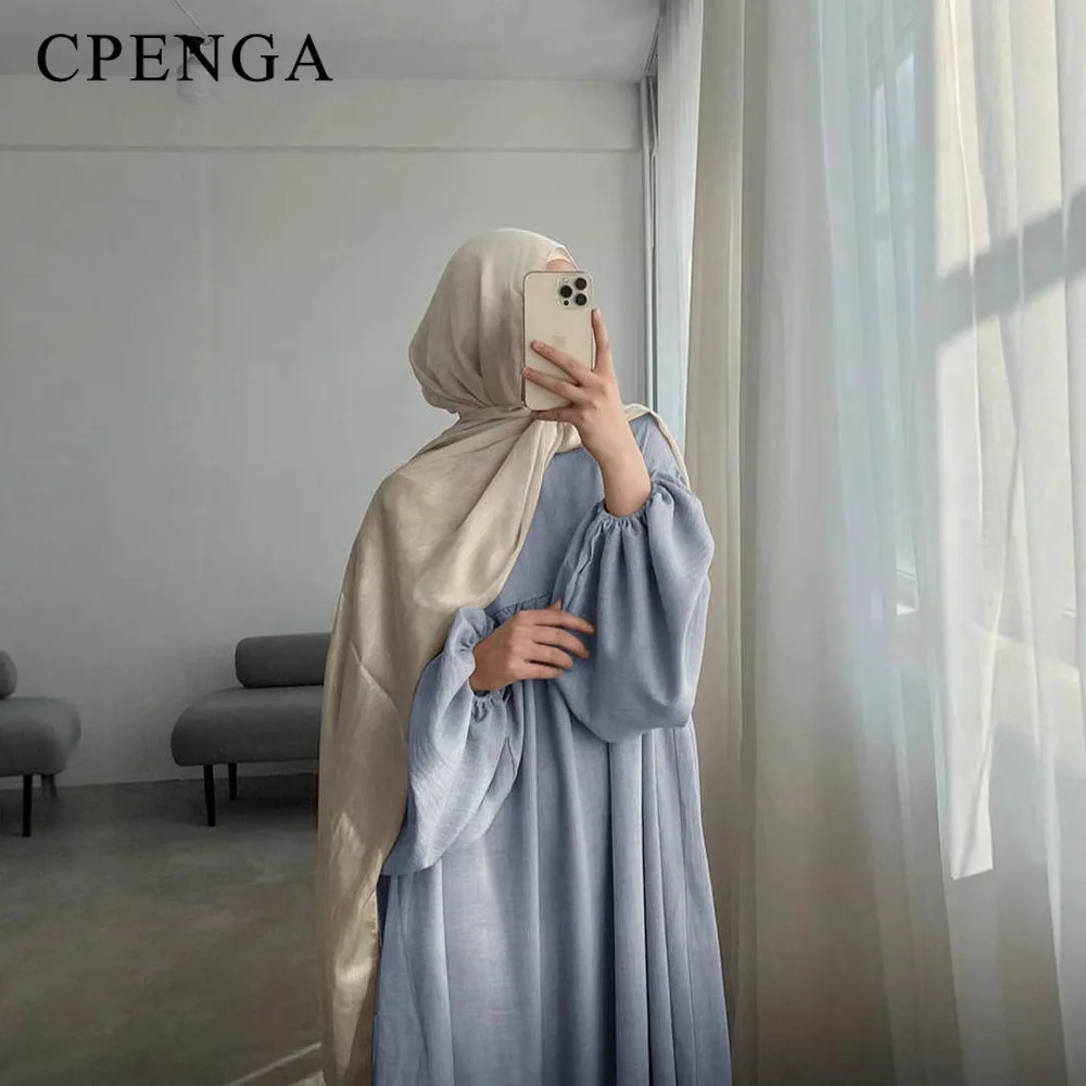 Vêtements d'allaitement modestes pour femmes musulmanes, Robe musulmane arabe élégante, Eid dubaï, Abaya d'allaitement uni, mode turque, Robe solide, 2025