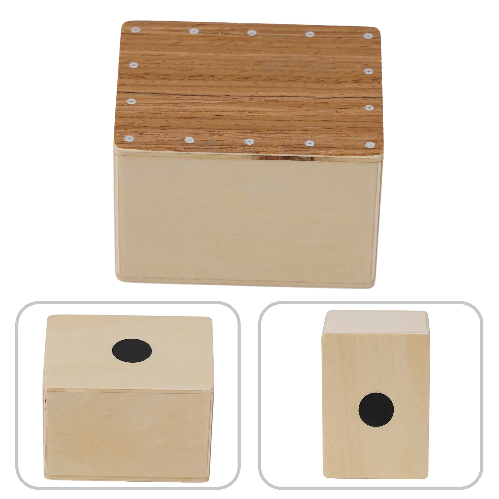 Portable Traveling Cajon Box Drum Handcrafted Wood Construction Unique Buzz like Effect Suitable for Music Performances