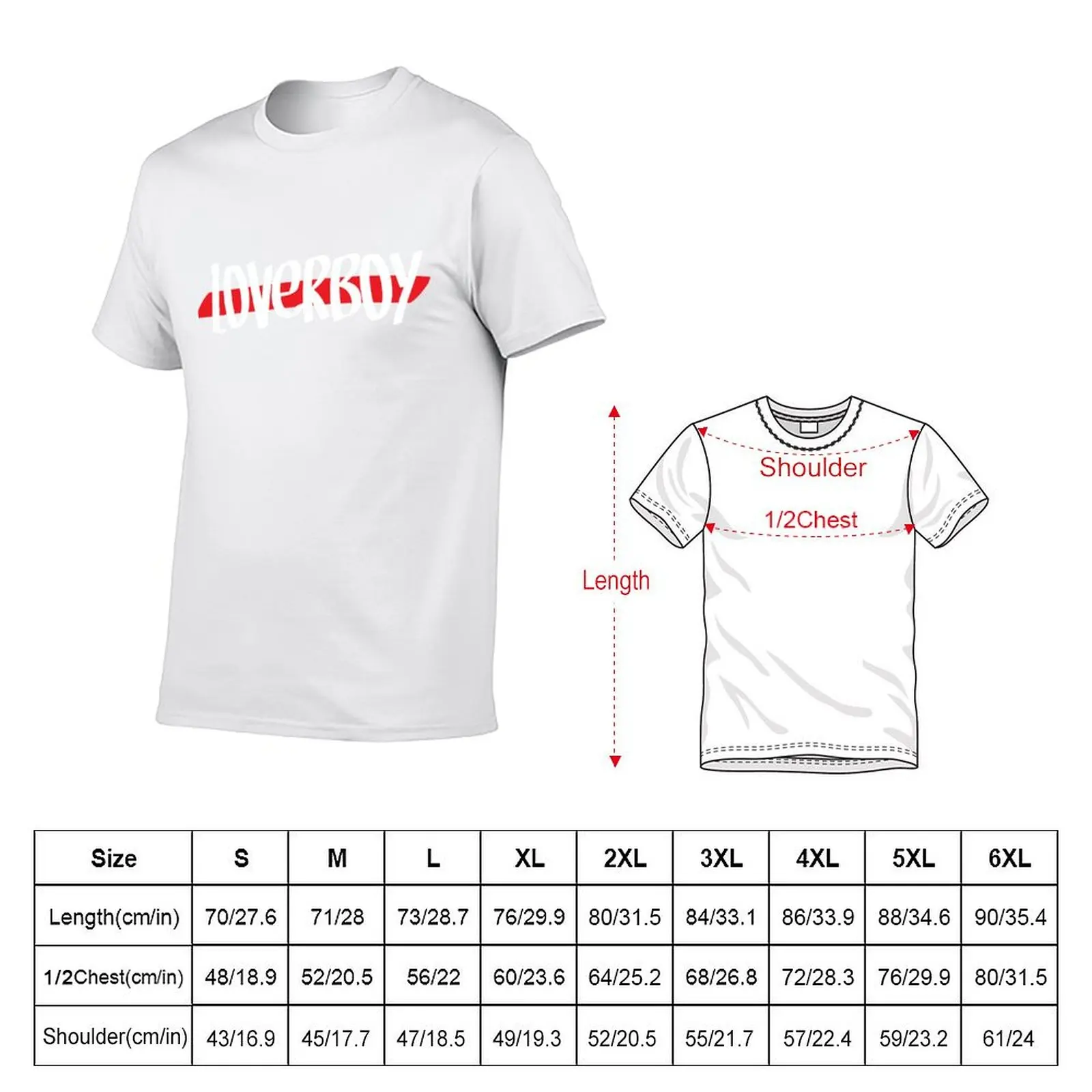 Loverboy T-Shirt t shirt for man 100 percent cotton t shirts designer T-Shirt
