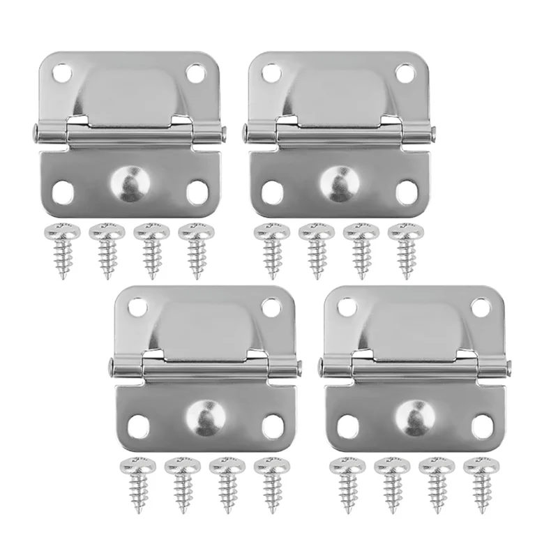 

ABJO-For Cooler Hinge Replacement 4PCS Stainless Steel With Screws,Cooler Accessory