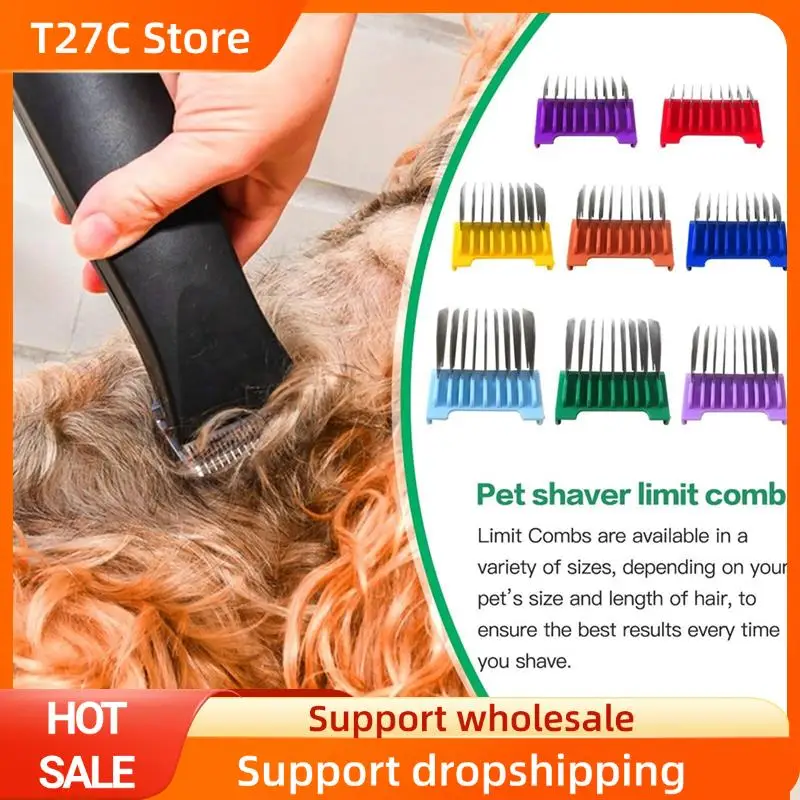 

T27C Бритва для домашних животных, набор расчесок для шерсти животных, 8 цветов, нержавеющая сталь для Waldorf ARCO 1854, совместимая электрическая машинка для стрижки Limit