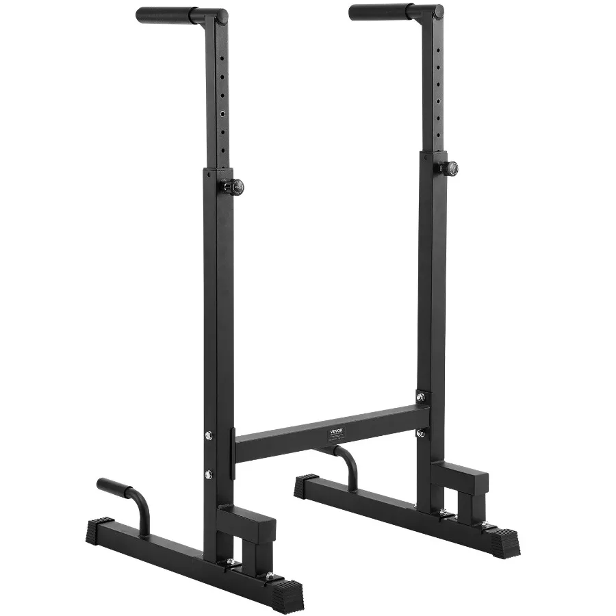 

Dip Bar 500 lbs Capacity Heave Duty Dip Stand Station with Adjustable Height Fitness Workout Dip Bar Station Stabilizer Parall