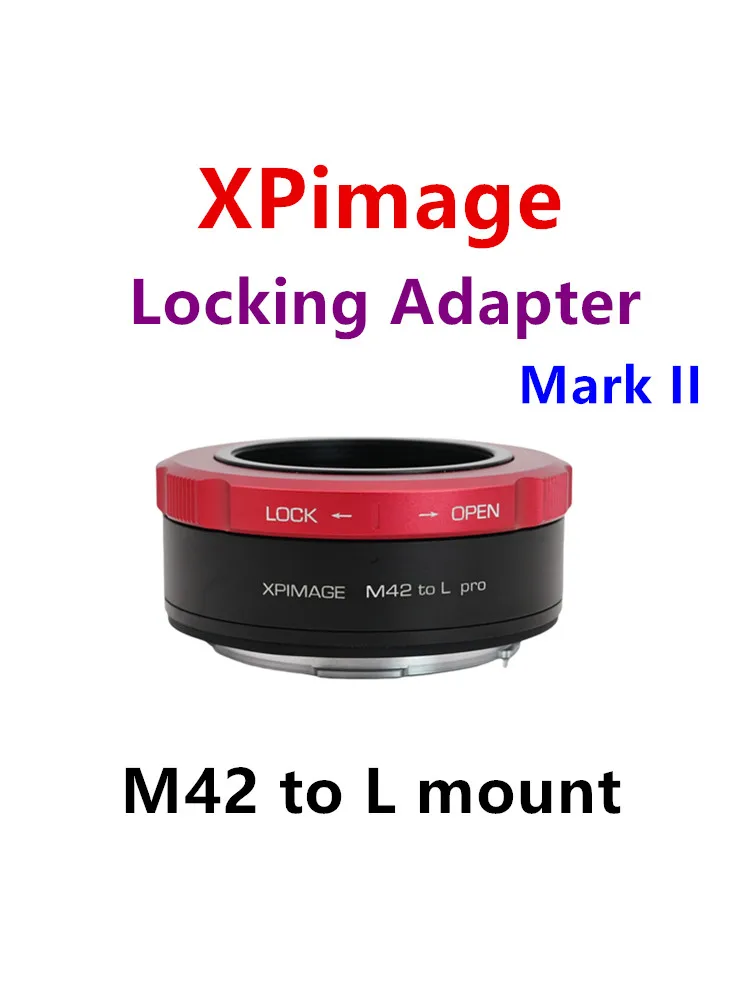 

XPimage Adapter for Taikuma M42 Lens to Leica SL Full Frame Mirrorless Camera ZEISS M42 to L mount Panasonic S5 S1H S1R SIGMA fp