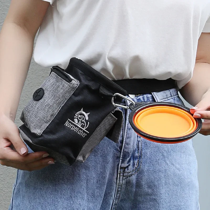 Dog Trainings Bag Durable 8 Colors Treat Bag Dog Outdoor Walking Snack Pouch Detachable Puppy Train Snack Reward Waist Bag