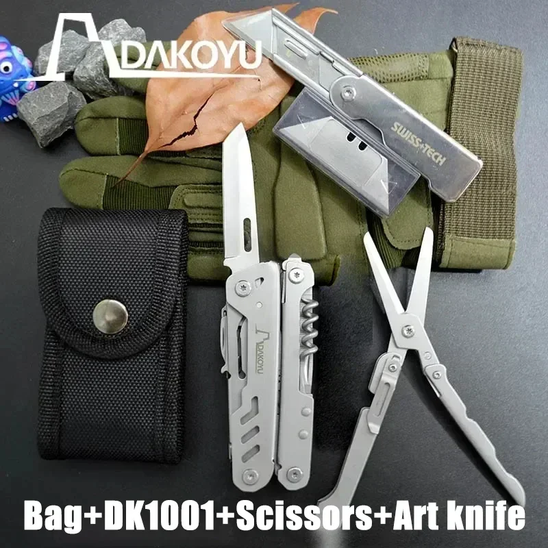 Dakoyu 18 In 1 Opvouwbare Multifunctionele Combinatie Van Gereedschap Tangen Vouwen Schaar Edc Outdoor Gereedschap Accessoires